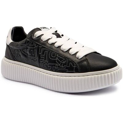 Karl Lagerfeld Skórzane sneakersy KAPRIKA czarny 41 Karl Lagerfeld Skórzane sneakersy KAPRIKA czarny 41