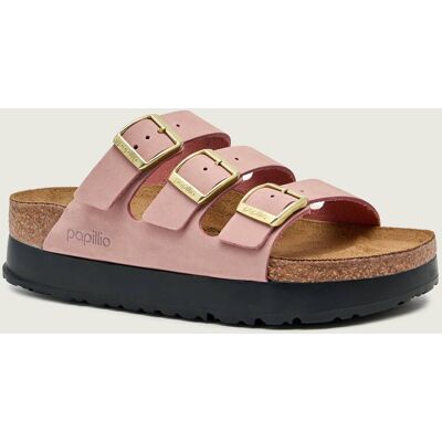 Birkenstock Skórzane klapki Florida III Flex Birkenstock X Papillio narrow fit różowy 39 Birkenstock Skórzane klapki Florida III Flex Birkenstock X Papillio narrow fit różowy 39