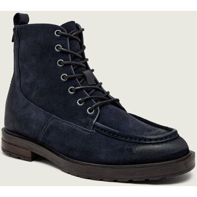Tommy Hilfiger Ocieplane buty wysokie zamsz granatowy 41 Tommy Hilfiger Ocieplane buty wysokie zamsz granatowy 41