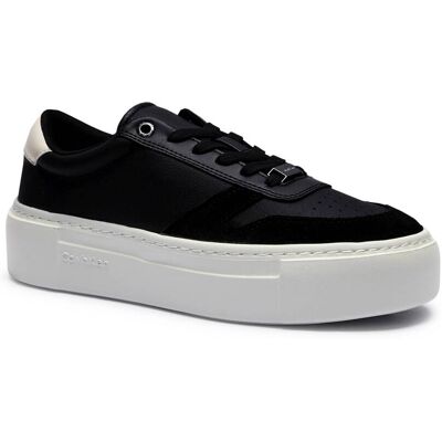 Calvin Klein Skórzane sneakersy zamsz czarny 40 Calvin Klein Skórzane sneakersy zamsz czarny 40