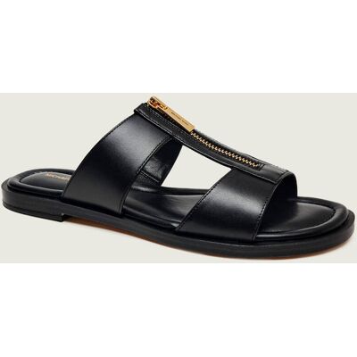 Michael Kors Skórzane klapki Berkley czarny 38,5 Michael Kors Skórzane klapki Berkley czarny 38,5