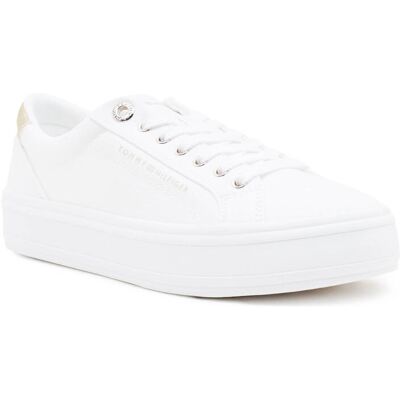 Tommy Hilfiger Sneakersy CANVAS biały 41 Tommy Hilfiger Sneakersy CANVAS biały 41