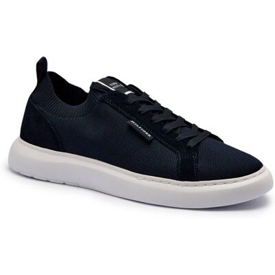 Tommy Hilfiger Sneakersy SEASONAL z dodatkiem skóry granatowy 43 Tommy Hilfiger Sneakersy SEASONAL z dodatkiem skóry granatowy 43