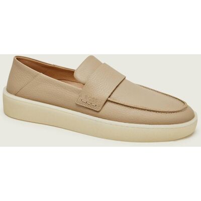 Boss BLACK Skórzane loafersy Randal_Loaf_tb beżowy 43 Boss BLACK Skórzane loafersy Randal_Loaf_tb beżowy 43