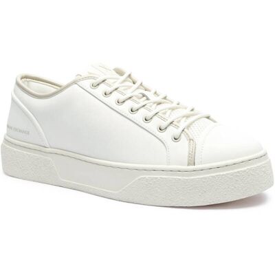 Giorgio Armani Exchange Skórzane sneakersy ENGLISH biały 41 Giorgio Armani Exchange Skórzane sneakersy ENGLISH biały 41