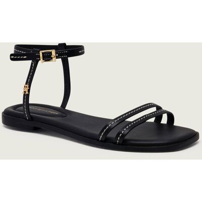 Tommy Hilfiger Skórzane sandały czarny 37 Tommy Hilfiger Skórzane sandały czarny 37
