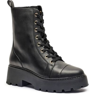 Michael Kors Skórzane botki BLAKE czarny 39 Michael Kors Skórzane botki BLAKE czarny 39
