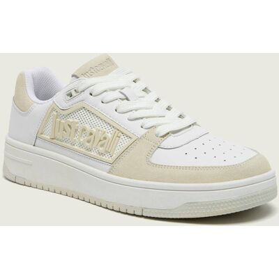 Just Cavalli Skórzane sneakersy FONDO AZULA DIS. 6 zamsz biały 45 Just Cavalli Skórzane sneakersy FONDO AZULA DIS. 6 zamsz biały 45