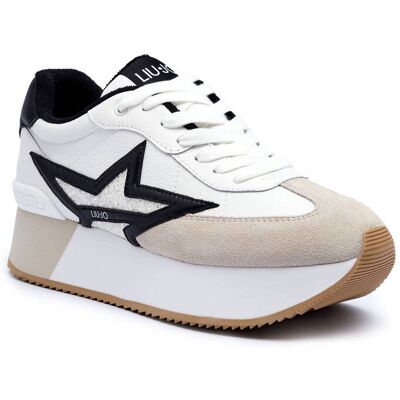 Liu Jo Skórzane sneakersy DREAMY biały 39 Liu Jo Skórzane sneakersy DREAMY biały 39