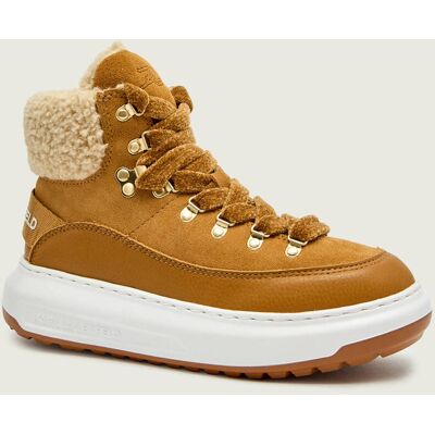 Karl Lagerfeld Trapery Kapri Lug shearling zamsz beżowy 39 Karl Lagerfeld Trapery Kapri Lug shearling zamsz beżowy 39