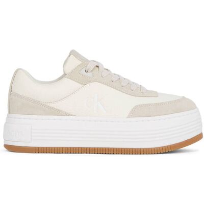 Calvin Klein Jeans Skórzane sneakersy zamsz beżowy 41 Calvin Klein Jeans Skórzane sneakersy zamsz beżowy 41