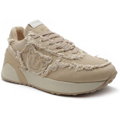 Pinko Sneakersy PAULETTE z dodatkiem skóry beżowy 41 Pinko Sneakersy PAULETTE z dodatkiem skóry beżowy 41