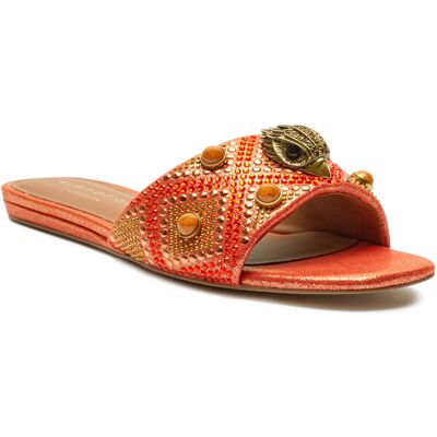 Kurt Geiger Klapki 225-KENSINGTON pomarańczowy 36 Kurt Geiger Klapki 225-KENSINGTON pomarańczowy 36