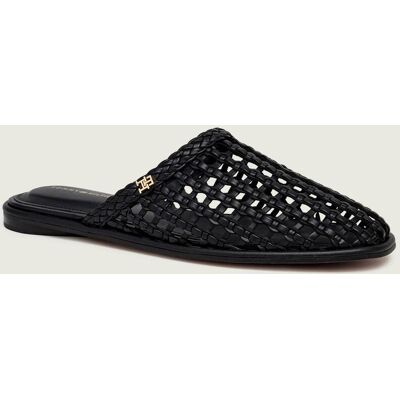 Tommy Hilfiger Mule z dodatkiem skóry czarny 41 Tommy Hilfiger Mule z dodatkiem skóry czarny 41