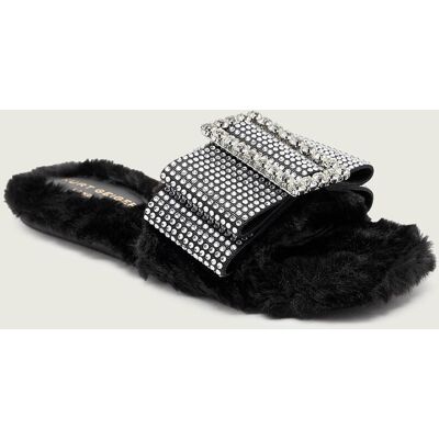 Kurt Geiger Ocieplane klapki COSY czarny 36 Kurt Geiger Ocieplane klapki COSY czarny 36