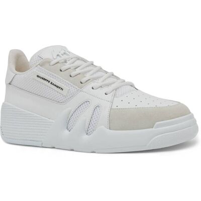 Giuseppe Zanotti Sneakersy z dodatkiem skóry biały 44 Giuseppe Zanotti Sneakersy z dodatkiem skóry biały 44