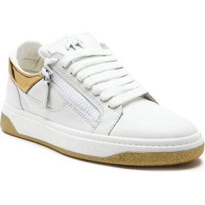Giuseppe Zanotti Skórzane trampki TALOGO biały 44 Giuseppe Zanotti Skórzane trampki TALOGO biały 44