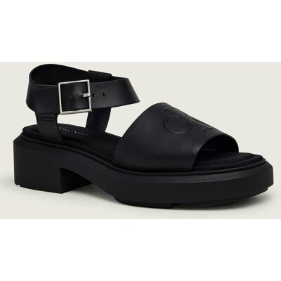 Calvin Klein Skórzane sandały czarny 37 Calvin Klein Skórzane sandały czarny 37