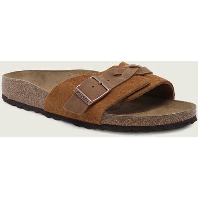 Birkenstock Klapki Oita Braided narrow fit brązowy 39 Birkenstock Klapki Oita Braided narrow fit brązowy 39