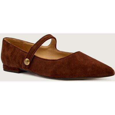 Polo Ralph Lauren LAUREN RALPH LAUREN Baleriny Londyn Mary Jane zamsz brązowy 40 Polo Ralph Lauren LAUREN RALPH LAUREN Baleriny Londyn Mary Jane zamsz brązowy 40