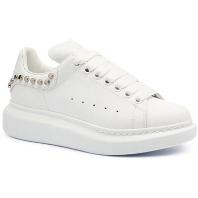 Alexander McQueen Skórzane sneakersy biały 39 Alexander McQueen Skórzane sneakersy biały 39