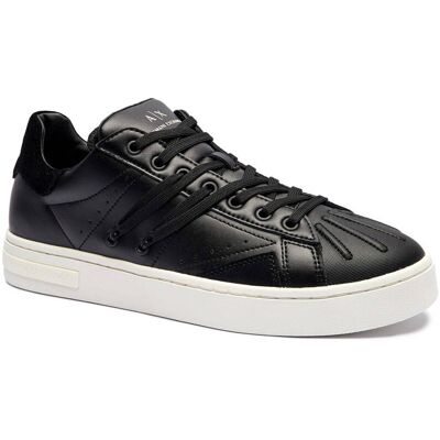 Giorgio Armani Exchange Skórzane sneakersy czarny 41 Giorgio Armani Exchange Skórzane sneakersy czarny 41