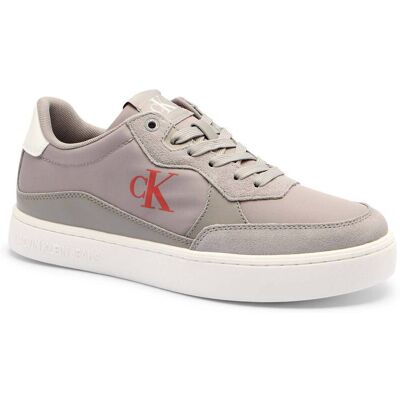 Calvin Klein Jeans Sneakersy z dodatkiem skóry szary 43 Calvin Klein Jeans Sneakersy z dodatkiem skóry szary 43