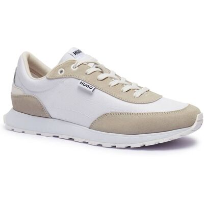HUGO Sneakersy Icelin_Runn_rnsd z dodatkiem skóry biały 42 HUGO Sneakersy Icelin_Runn_rnsd z dodatkiem skóry biały 42