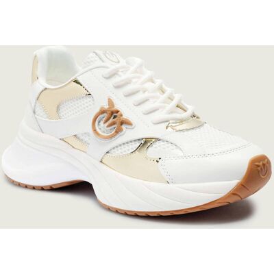 Pinko Sneakersy ARIEL 15 z dodatkiem skóry biały 37 Pinko Sneakersy ARIEL 15 z dodatkiem skóry biały 37