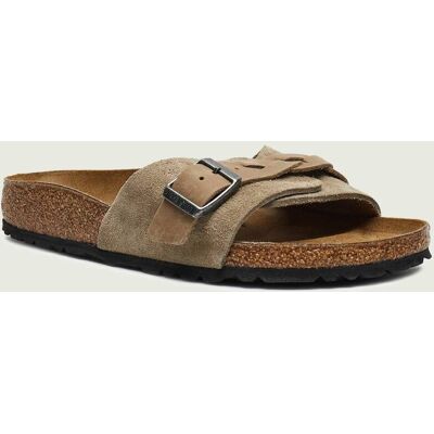 Birkenstock Klapki Oita narrow fit zamsz brązowy 38 Birkenstock Klapki Oita narrow fit zamsz brązowy 38