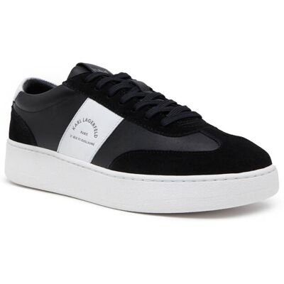 Karl Lagerfeld Skórzane sneakersy KOURT III Maison Band Lo Lace czarny 40 Karl Lagerfeld Skórzane sneakersy KOURT III Maison Band Lo Lace czarny 40