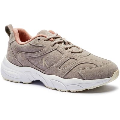 Calvin Klein Jeans Sneakersy Retro Tennis zamsz beżowy 40 Calvin Klein Jeans Sneakersy Retro Tennis zamsz beżowy 40