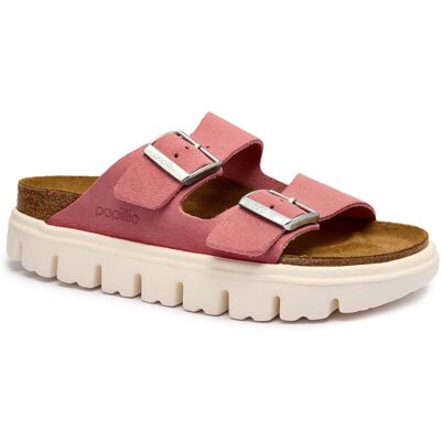 Birkenstock Klapki Arizona Birkenstock x Papillo zamsz narrow fit różowy 36 Birkenstock Klapki Arizona Birkenstock x Papillo zamsz narrow fit różowy 36