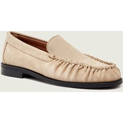 Boss BLACK Loafersy Lycia_Mocc_SD zamsz beżowy 40 Boss BLACK Loafersy Lycia_Mocc_SD zamsz beżowy 40