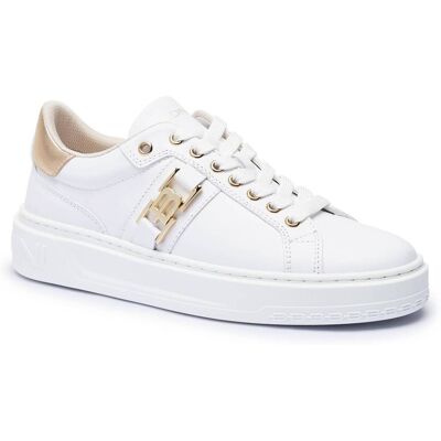 Baldinini Skórzane sneakersy biały 37 Baldinini Skórzane sneakersy biały 37