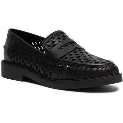 Michael Kors Skórzane loafersy EDEN czarny 38,5 Michael Kors Skórzane loafersy EDEN czarny 38,5