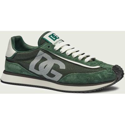 Dolce & Gabbana Sneakersy DG Cushion zamsz butelkowa zieleń 40 Dolce & Gabbana Sneakersy DG Cushion zamsz butelkowa zieleń 40