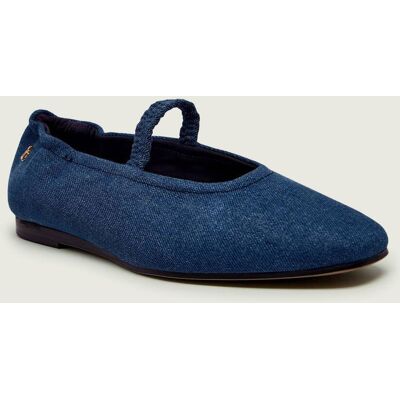 Tommy Hilfiger Jeansowe baleriny Mary Jane z dodatkiem skóry granatowy 37 Tommy Hilfiger Jeansowe baleriny Mary Jane z dodatkiem skóry granatowy 37