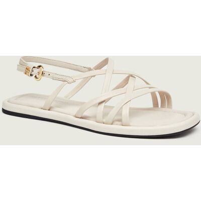 Tommy Hilfiger Skórzane sandały ecru 41 Tommy Hilfiger Skórzane sandały ecru 41