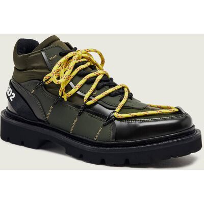 Dsquared2 Skórzane trapery zielony 42 Dsquared2 Skórzane trapery zielony 42
