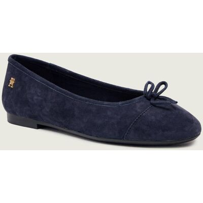 Tommy Hilfiger Baleriny zamsz granatowy 41 Tommy Hilfiger Baleriny zamsz granatowy 41
