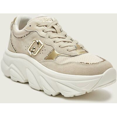 Liu Jo Sneakersy STEFFY 01 zamsz beżowy 36 Liu Jo Sneakersy STEFFY 01 zamsz beżowy 36