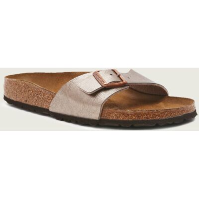 Birkenstock Klapki Madrid BF z dodatkiem skóry narrow fit metaliczny 39 Birkenstock Klapki Madrid BF z dodatkiem skóry narrow fit metaliczny 39