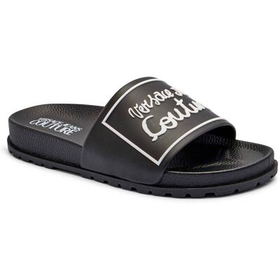 Versace Jeans Couture Klapki SHELLY czarny 41 Versace Jeans Couture Klapki SHELLY czarny 41