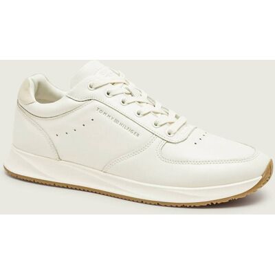 Tommy Hilfiger Skórzane sneakersy NEWPORT ecru 44 Tommy Hilfiger Skórzane sneakersy NEWPORT ecru 44