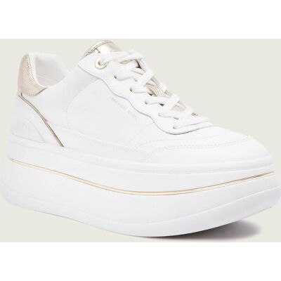 Michael Kors Skórzane sneakersy HAYES LACE UP biały 40,5 Michael Kors Skórzane sneakersy HAYES LACE UP biały 40,5