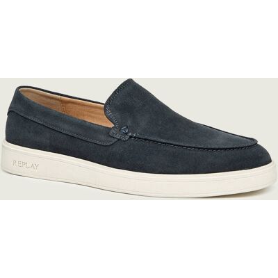 Replay Loafersy zamsz granatowy 45 Replay Loafersy zamsz granatowy 45
