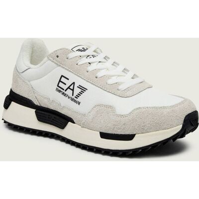 EA7 Sneakersy zamsz biały 41 EA7 Sneakersy zamsz biały 41