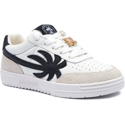 Palm Angels Skórzane sneakersy zamsz biały 36 Palm Angels Skórzane sneakersy zamsz biały 36