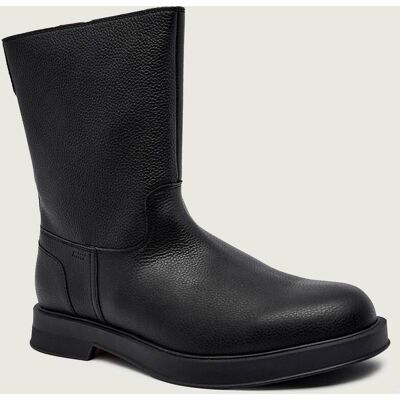 HUGO Skórzane buty wysokie Lenner_boot_grlt czarny 42 HUGO Skórzane buty wysokie Lenner_boot_grlt czarny 42